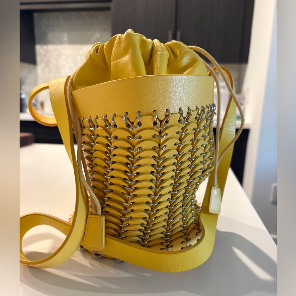 Paco Rabanne Drawstring Leather Bag - Picture 2 of 4